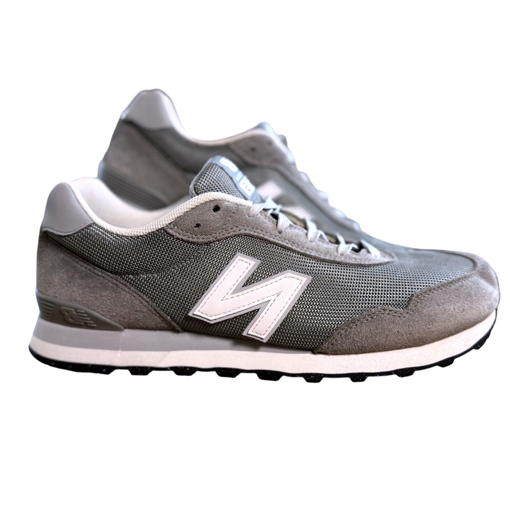 New Balance 515 Mens Grey Suede Mesh Sneakers ML515GRY Size 11